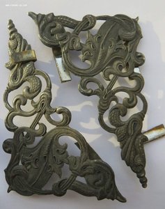 Серебряные накладки на фотоальбом. СССР. 208 грамм.