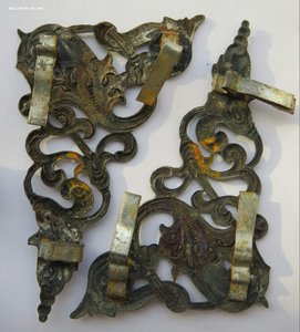 Серебряные накладки на фотоальбом. СССР. 208 грамм.