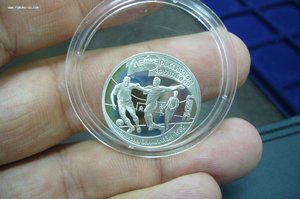 1 рубль 1997 комплект футбол серебро 6 шт