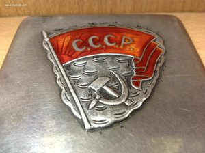 Портсигар серебряный 875 от курсантов СССР 1931 года