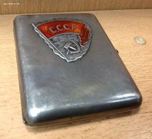 Портсигар серебряный 875 от курсантов СССР 1931 года