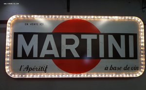 Винтажная вывеска Martini 1957г