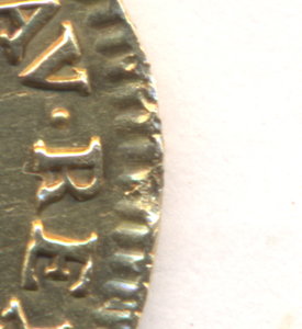 Луидор 1729 г. Людовик 15 .- Франция.