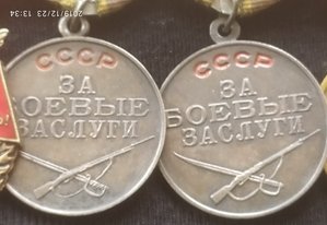 Комл. офиц. с боев.и высл. наград. (БКЗ, КЗ "пятка" за Финск