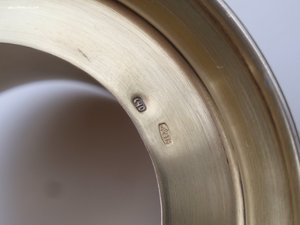 Подстаканник ‘‘Виды Москвы’’ Серебро 875 пробы, чернь .