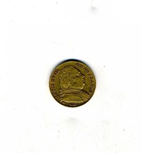 Людовик  XVIII, 20 франков 1814