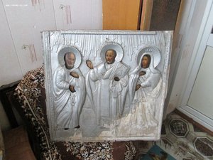 Редкий Храмовый Образ "Апостол Петр, Николай Чудотворец, Св