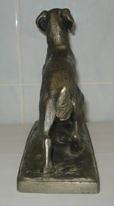 Собака. Монументскульптура Ск. Завалов 1956 год. Силумин. СС