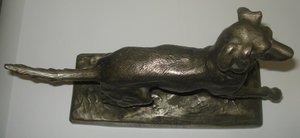 Собака. Монументскульптура Ск. Завалов 1956 год. Силумин. СС