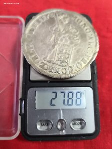 Зильбердукат 1698 год. Великолепное сост. Штемпельный блеск.