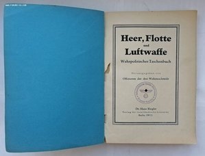 Книга  "Heer, Flotte und Luftwaffe"