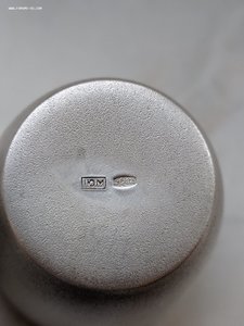 Две стопки с позолотой, серебро, 875 проба