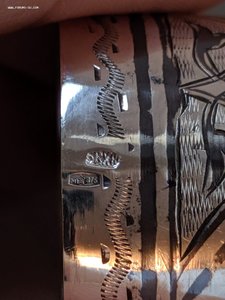 Две стопки, кубачи, серебро 875 проба СССР