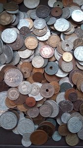 Старые монеты Европы и не только, на вес