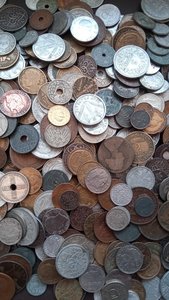 Старые монеты Европы и не только, на вес