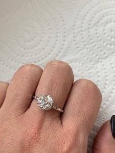 Кольцо старинное в платине бриллиант 2 карата