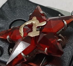 Звездочка значок серебро золото.