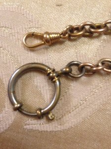 Цепь от карманных часов(позолочена)