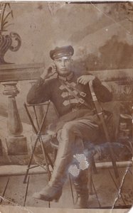 Боец 53-го пограничного Даурского (?) отряда. 1936 год.