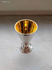 Рюмка с позолотой, серебро, 916 проба СССР