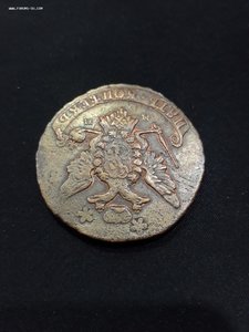 5 коп.1766г.ММ перечекан из 10 коп.барабаны.