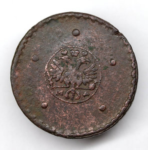 Пять копеек 1726 года МД "крестовик"