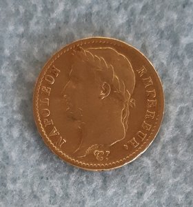 Золото Франция 20 франков Наполеон I 1812 год