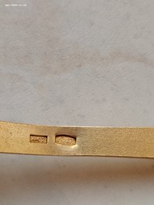 Две серебряные чайные ложки, 875 проба, эмаль