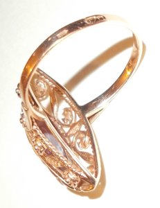 Кольцо золотое 583 проба с александритом