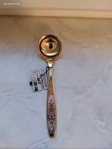 Ложка для варенья, северная чернь, серебро 875