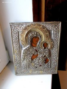 Икона "Смоленской Божией Матери" Палех. Сусальное золото. Пр