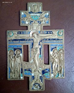 Распятие Христово с предстоящими. 4 цвета эмали. Ф-ка