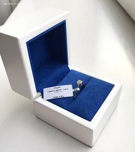 Кольцо белое золото бриллиант 0,45 ct