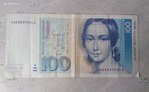 100 марок 1991 г. ФРГ