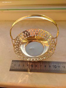 Серебряная конфетница, орешница, 1954г, 875 проба