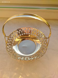 Серебряная конфетница, орешница, 1954г, 875 проба