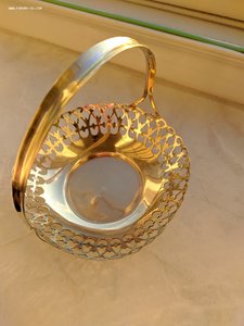 Серебряная конфетница, орешница, 1954г, 875 проба