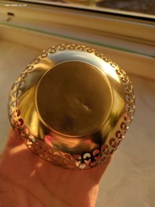 Серебряная конфетница, орешница, 1954г, 875 проба