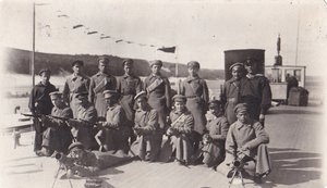 Комендантская команда агит-парохода "Красная Звезда".1920 г.