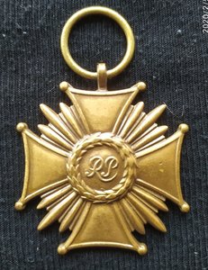Польский крест "За заслуги 3 класса", в бронзе