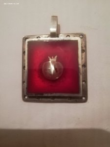 Серебренный кулон , ручная работа