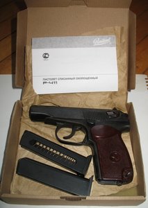 Р-411 охолощенный стреляющий ПМ с приятными допами