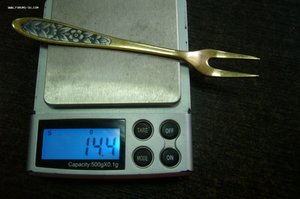 Вилка для лимона северная чернь