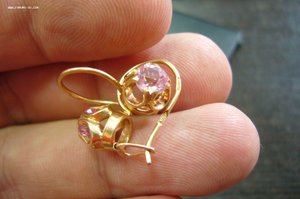 Кольцо + Серьги 583