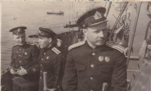 Командир гв.миноносца "Сообразительный". ЧФ. 1943 год.