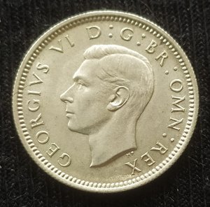 6 пенсов 1945 г. Георг VI (Великобритания)