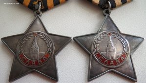 Две третьих боевых Славы на одного. Орденская и архив.