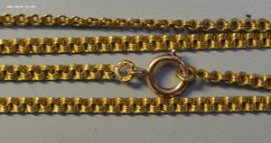 Цепочка золотая женская 56 проба 140 см 28.35 грамм