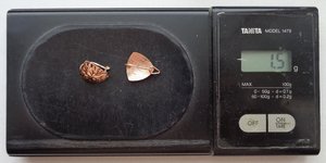 серёжки 585 пр листики