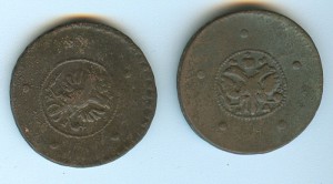 Два крестовика 1726 и 1727 гг.